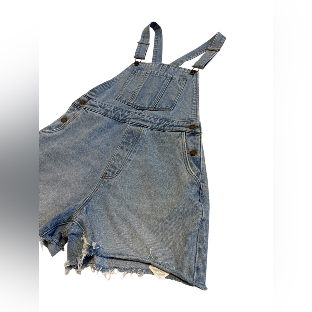 NWT Rollas Original Short Overall Sylvie Blue Size 27 - Picture 5 of 7